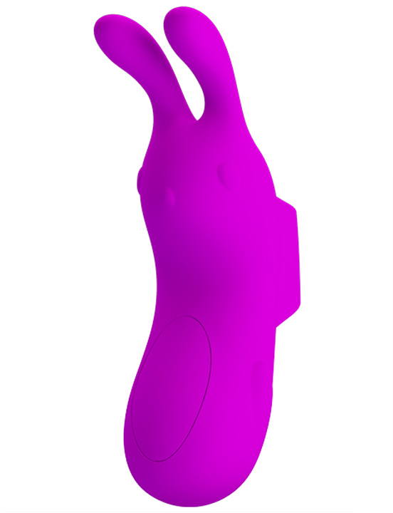 Мини-вибратор FINGER BUNNY на пальчик, 7 видов вибрации, 30x94 мм