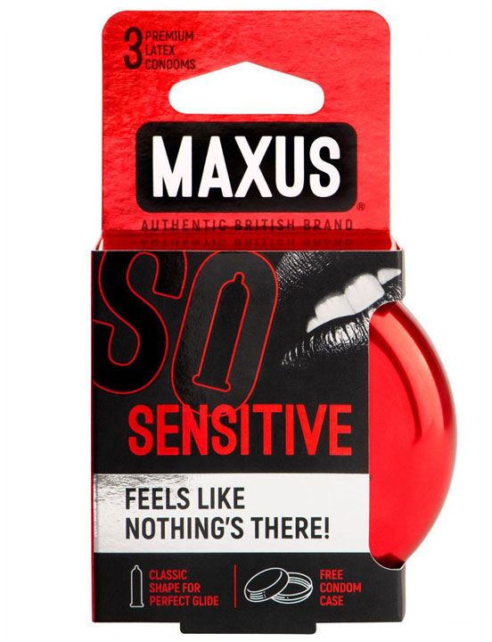 Презервативы MAXUS Sensitive, ультратонкие, 3 шт., ж/к