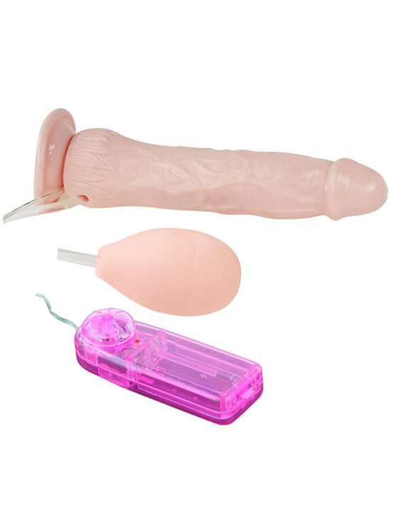 Вибратор с имитацией семяизвержения, 40x205 мм