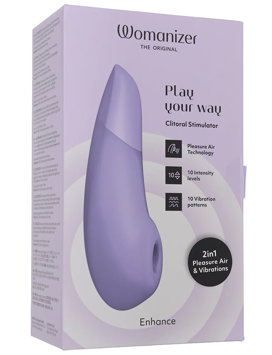 Клиторальный стимулятор Womanizer Enhance с вибрацией, сиреневый