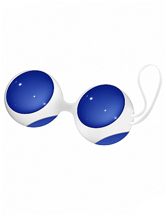 Шарики Ben Wa Medium стеклянные, синие, 30x143 мм