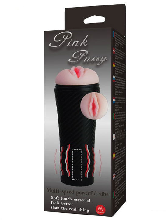 Мастурбатор в футляре, вибровагина, 86x230 мм