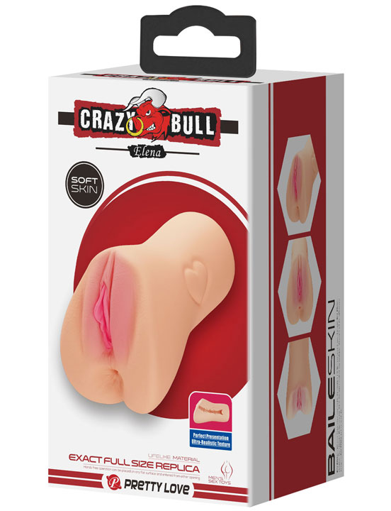 Мастурбатор Elena ручной из серии Crazy Bull, двойной, 83x145 мм