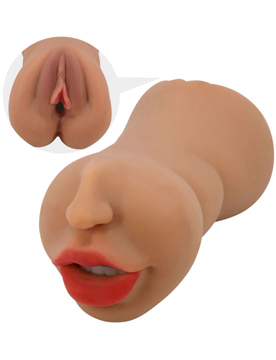 Мастурбатор Zoey ручной из серии Crazy Bull, двойной, 82x170 мм