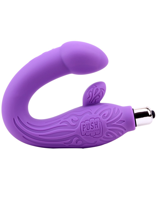 Вибромассажёр для точки G и стимуляции клитора, фиолетовый