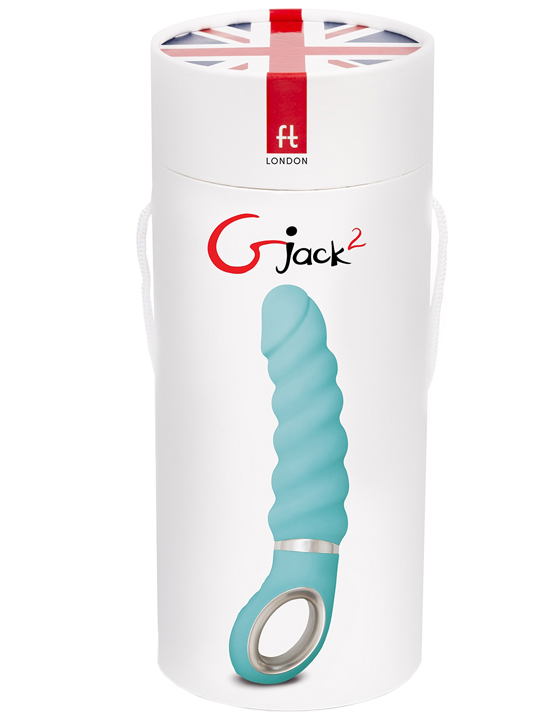 Вибратор Gjack2, бирюзовый, 37x220 мм