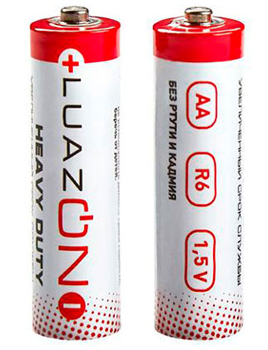 Батарейка Luazon Super Heavy Duty, R6 тип АА, 1 штука