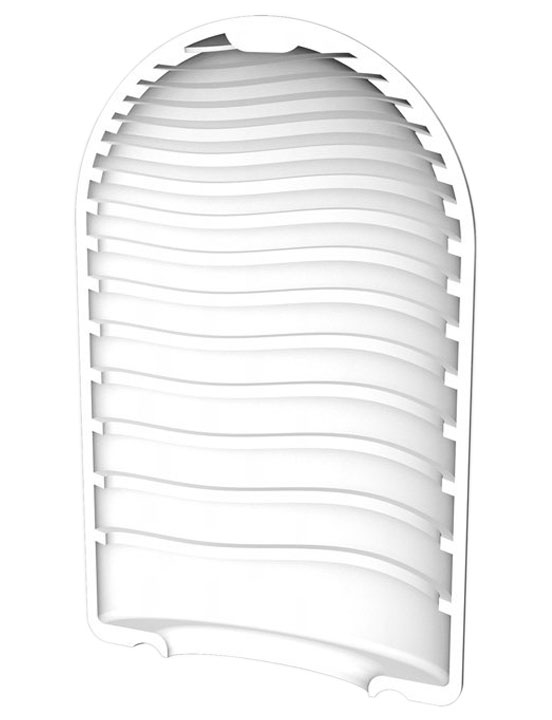 Мастурбатор TENGA Pocket Wave Line, белый, 75 мм