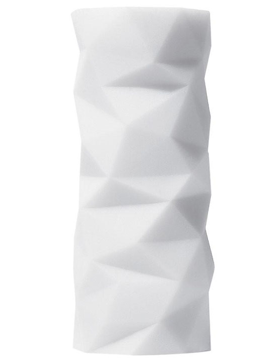 Мастурбатор Tenga 3D POLYGON, белый, 73x157 мм