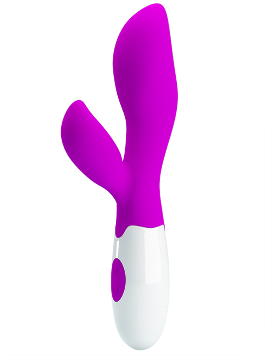 Вибратор Newman, 30 видов вибраций, 2 мотора, фиолетовый, 38x200 мм