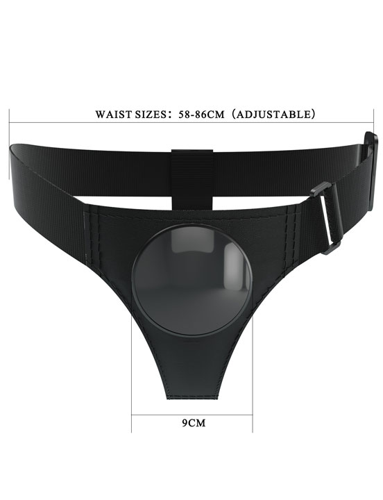 Трусики Harness Briefs для страпона, чёрные