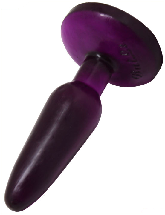 Анальная пробка, гелевая, фиолетовая, 35x130 мм