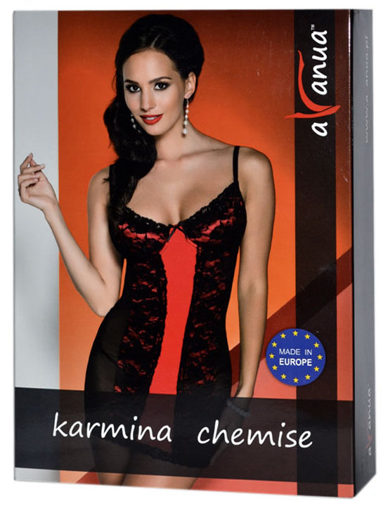 Платье Karmina, чёрно-красное, S/M