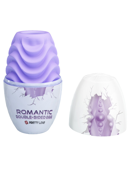 Мастурбатор-яйцо Romantic двустороннее, сиреневое, 46x86 мм