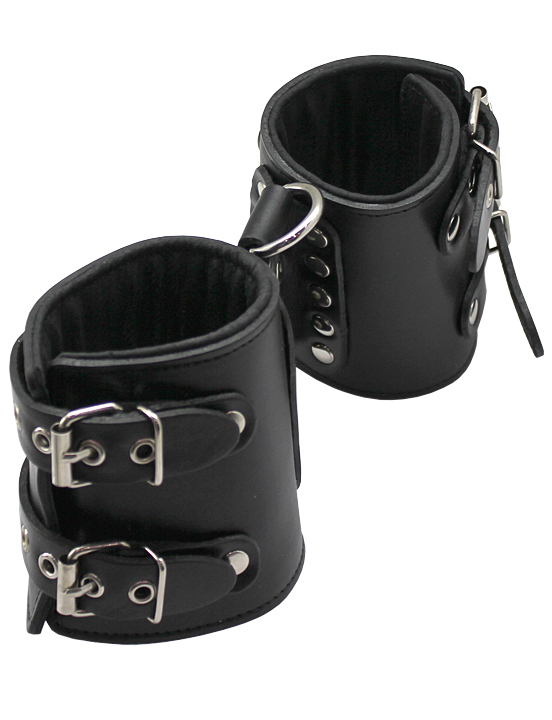 Манжеты фиксирующие, чёрные, размер универсальный