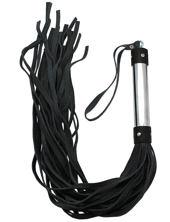 Плеть, ручка металлическая, чёрная