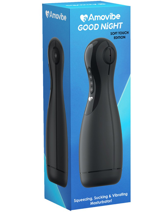 Инновационный мастурбатор Good night с точной имитацией орального секса, чёрный