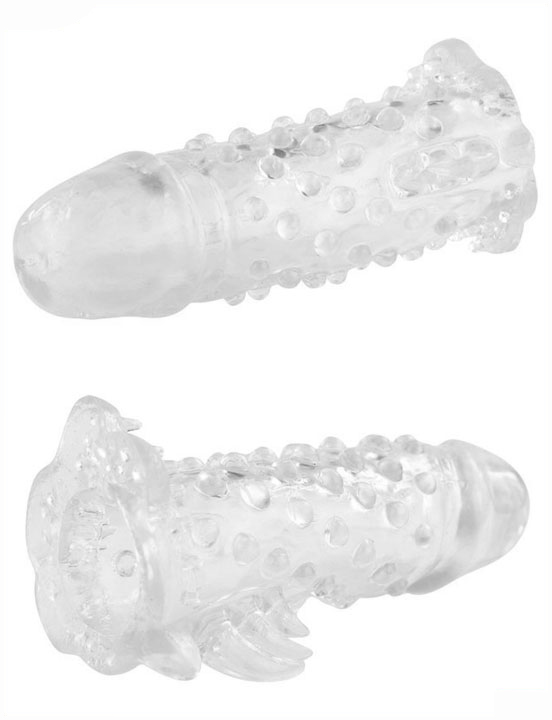 Насадка рельефная, прозрачная, 40x180 мм