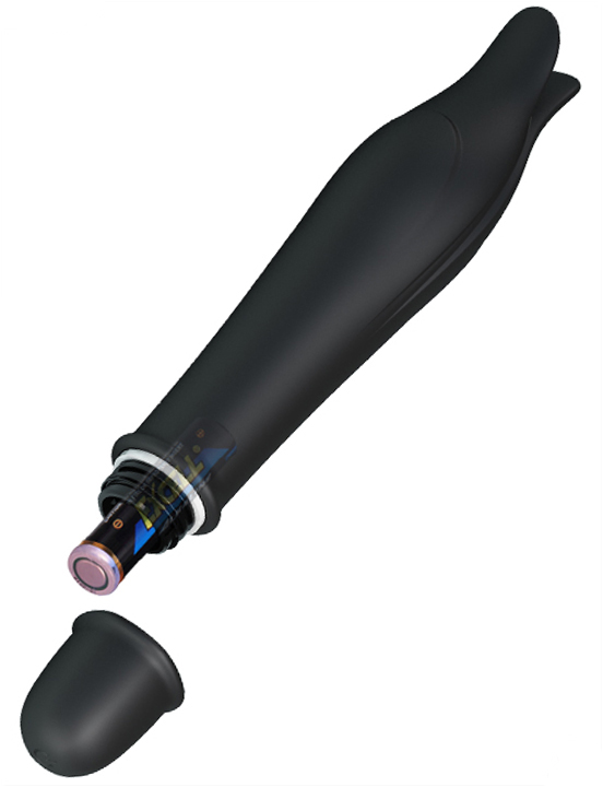 Мини-вибратор EDWARD, 10 видов вибраций, чёрный, 29x145 мм