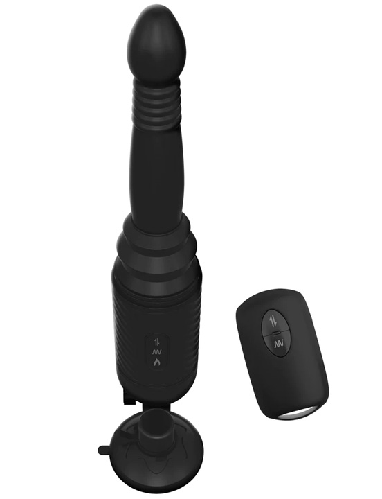 Вибромассажёр Vibrating Ass Thruster с функцией поступательных движений и нагрева